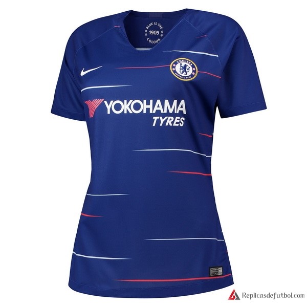 Camiseta Chelsea Primera equipación Mujer 2018-2019 Azul